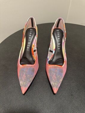 Gianni Bini Multicolor Pointed Toe Pumps - Pink & Purple Accents